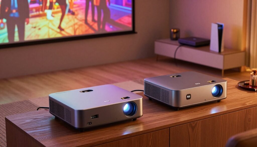 conexão de projetores