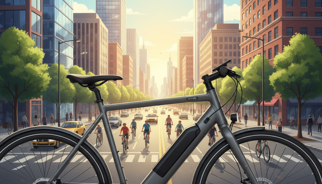 bicicleta elétrica urbana