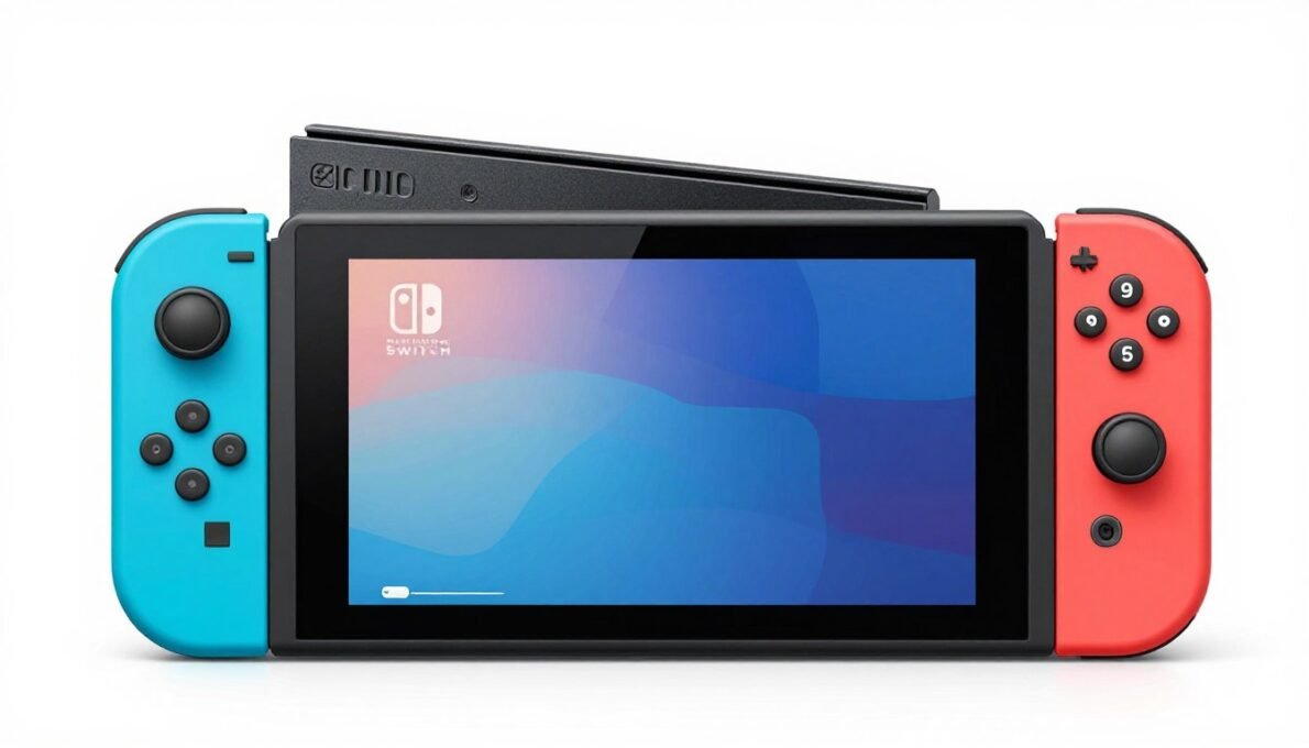 Nintendo Switch 2 console showing front and back design with Joy-Con controllers