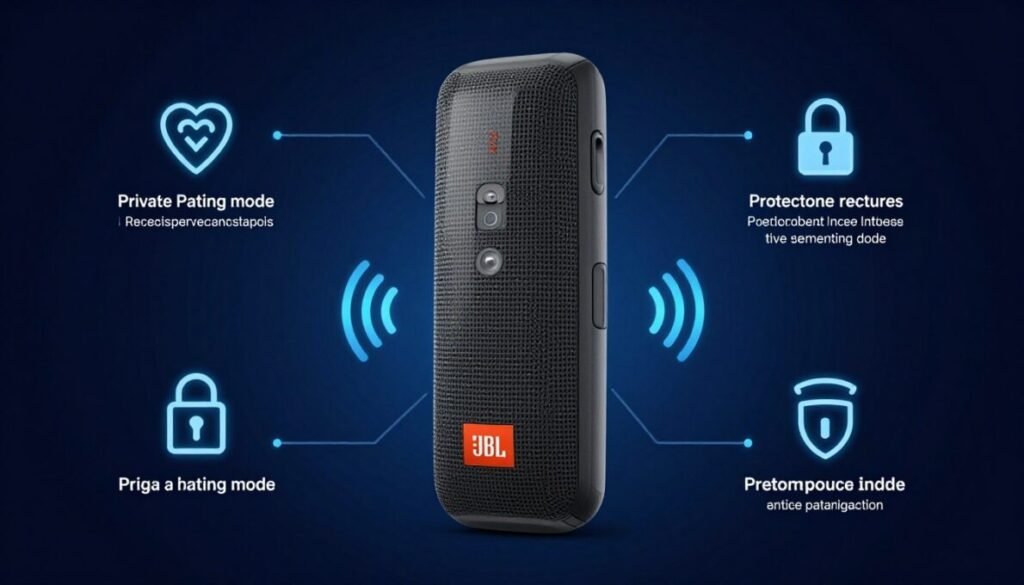 Segurança Bluetooth JBL Flip 7 pareamento privado
