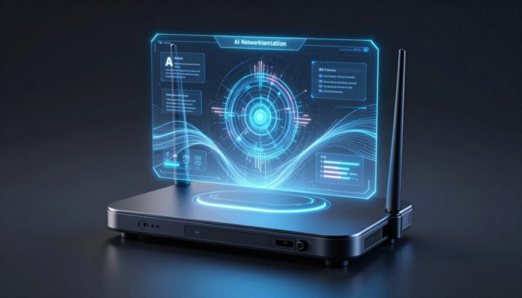 Smart AI-powered router with predictive network optimization
