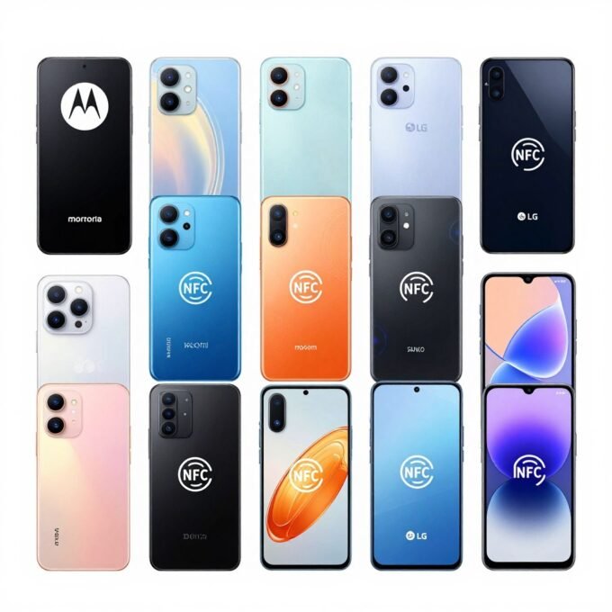 Smartphones de diversas marcas com NFC Smartphones de diversas marcas com NFC