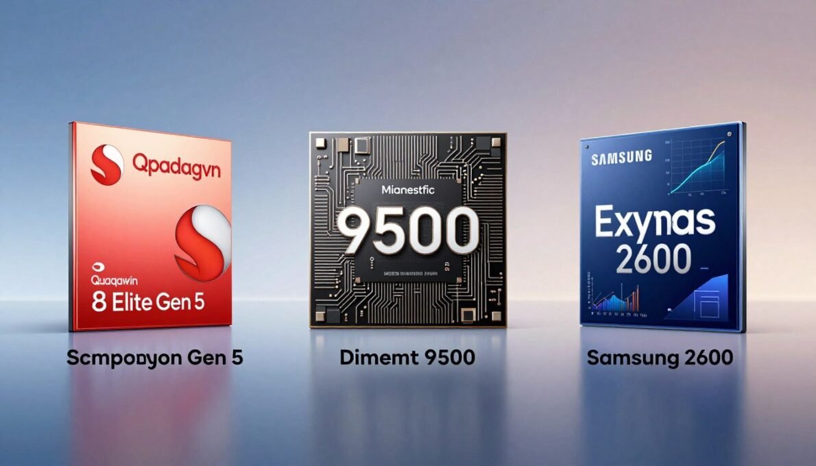 Snapdragon 8 Elite vs MediaTek Dimensity 9500 vs Samsung Exynos 2600 comparison