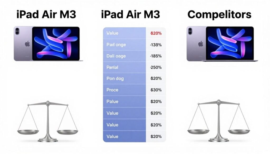 iPad Air M3 2026 comparação valor preço especificações